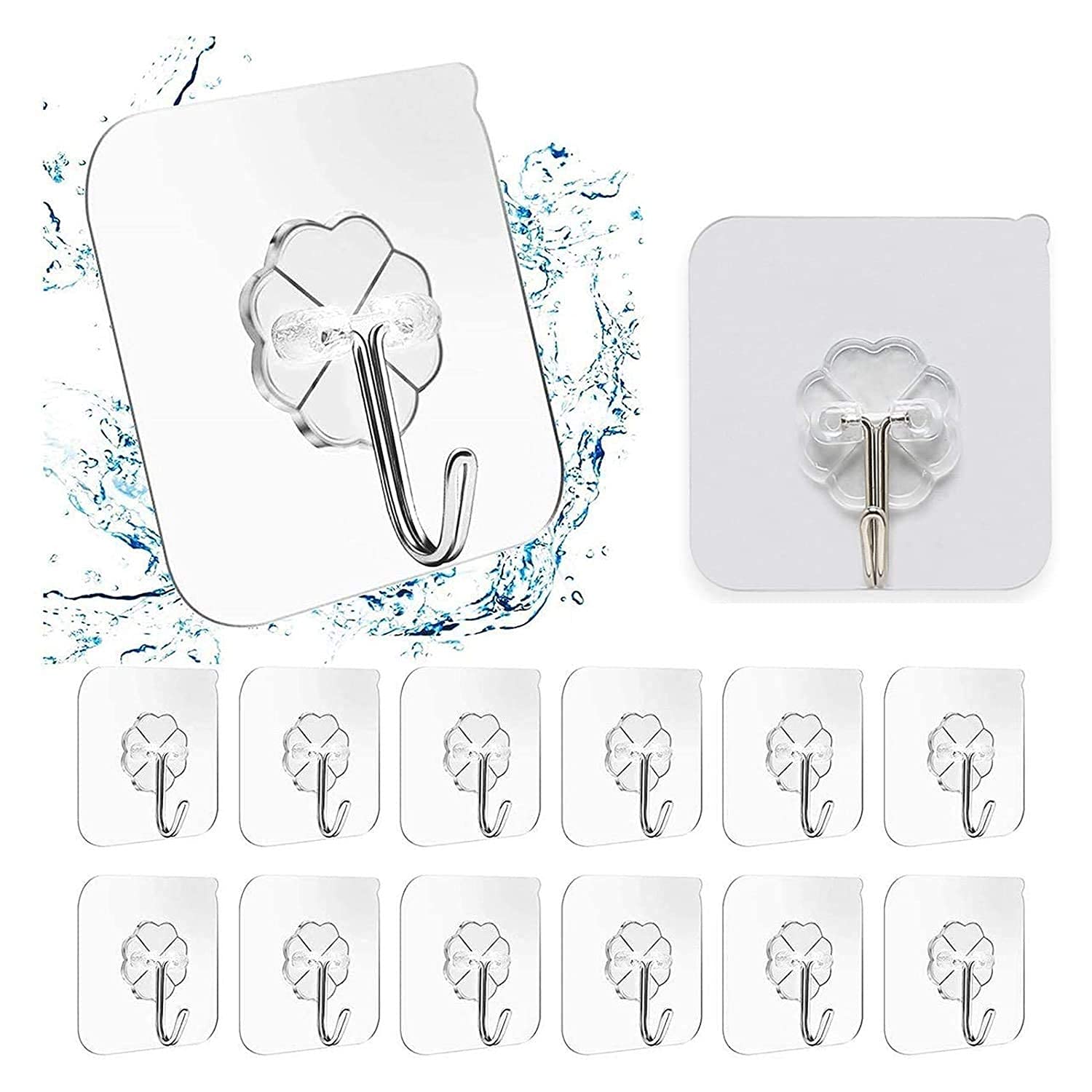Anwenk Wall Hooks Adhesive Wall Hanging Hooks - 1pc